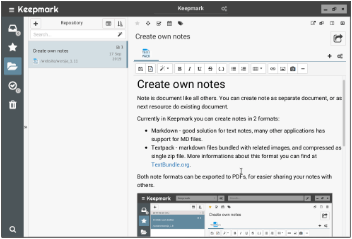 Create your daily notes with Keepmark